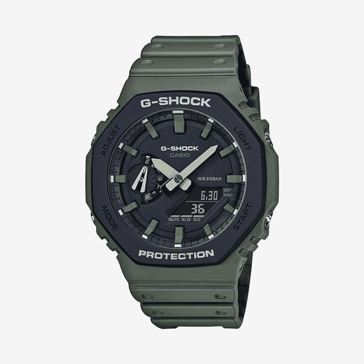 Reloj Casio G-Shock Classic GA-2110SU-3AER con brazalete verde y esfera negra Reloj Casio G-Shock Classic GA-2110SU-3AER con brazalete verde y esfera negra