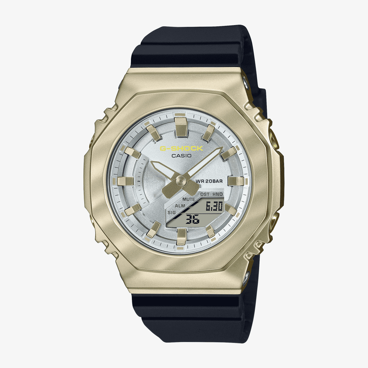 Reloj Casio G-Shock Mujer GM-S2100BC-1AER con brazalete negro y esfera plateada Reloj Casio G-Shock Mujer GM-S2100BC-1AER con brazalete negro y esfera plateada
