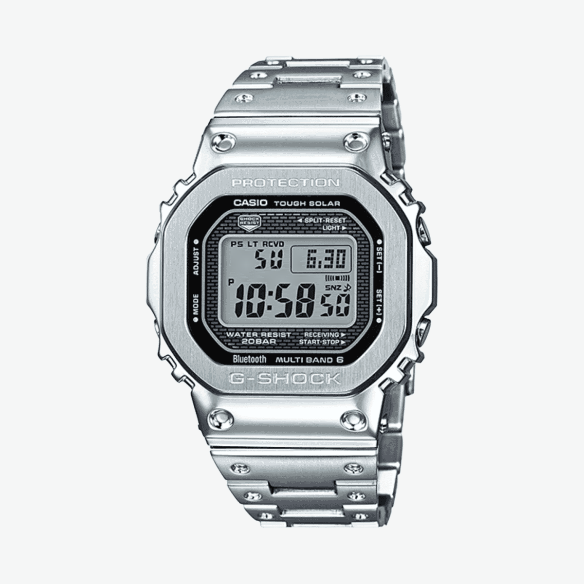 Reloj Casio G-Shock Origen GMW-B5000D-1ER con brazalete de acero inoxidable y esfera negra Reloj Casio G-Shock Origen GMW-B5000D-1ER con brazalete de acero inoxidable y esfera negra