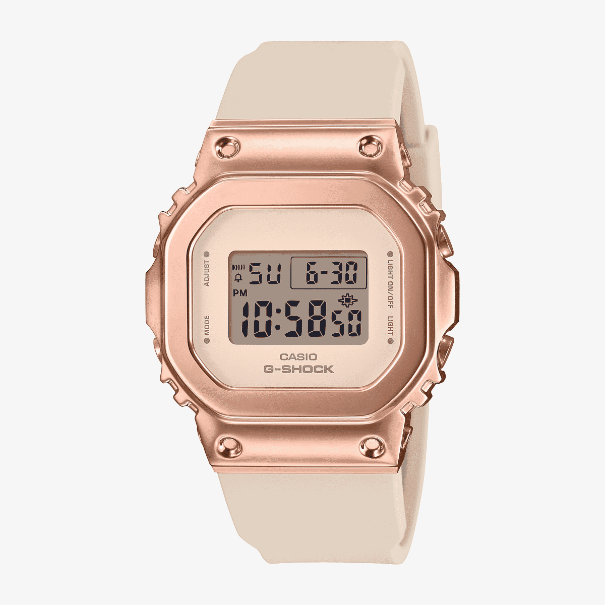 Reloj Casio G-Shock Digital GM-S5600PG-4ER con brazalete blanco y esfera blanca Reloj Casio G-Shock Digital GM-S5600PG-4ER con brazalete blanco y esfera blanca