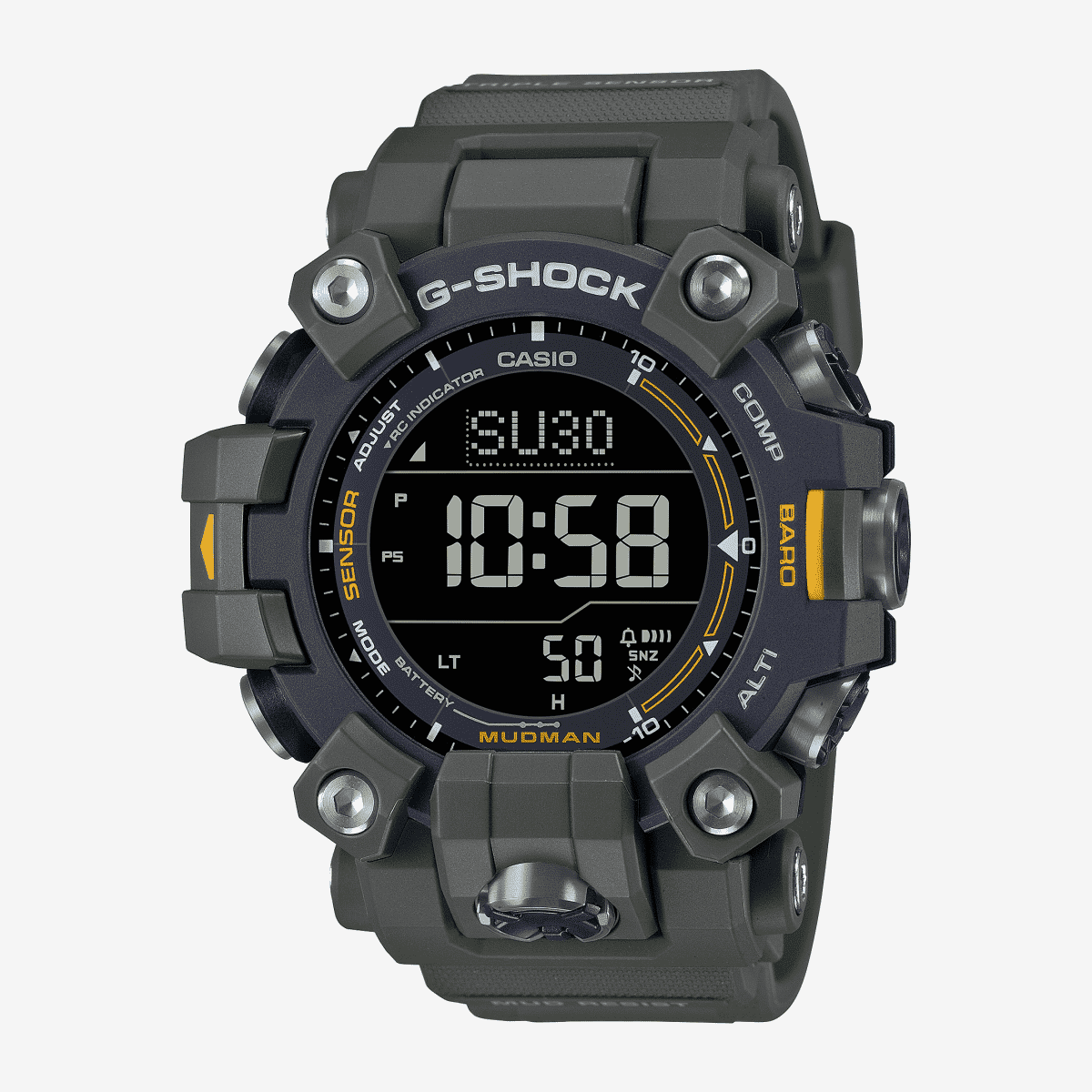 Reloj Casio G-Shock Master Of G Mudman GW-9500-3ER con brazalete verde y esfera negra Reloj Casio G-Shock Master Of G Mudman GW-9500-3ER con brazalete verde y esfera negra