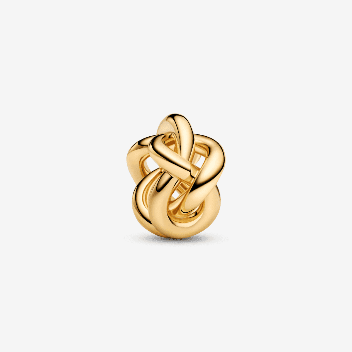Charm Nudo Infinito Pandora con chapado en oro vista frontal - 763755C00 Charm Nudo Infinito Pandora con chapado en oro vista frontal - 763755C00