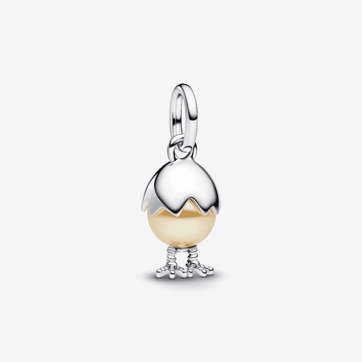 Charm Colgante Huevo de Pascua Pandora en plata de primera ley y perla de cristal amarilla - 793748C01