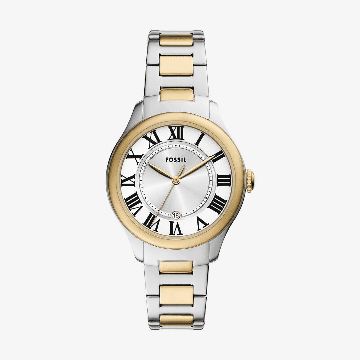 Reloj Fossil Gilmore ES5396 con brazalete bicolor y esfera plateada - ES5396 Reloj Fossil Gilmore ES5396 con brazalete bicolor y esfera plateada - ES5396