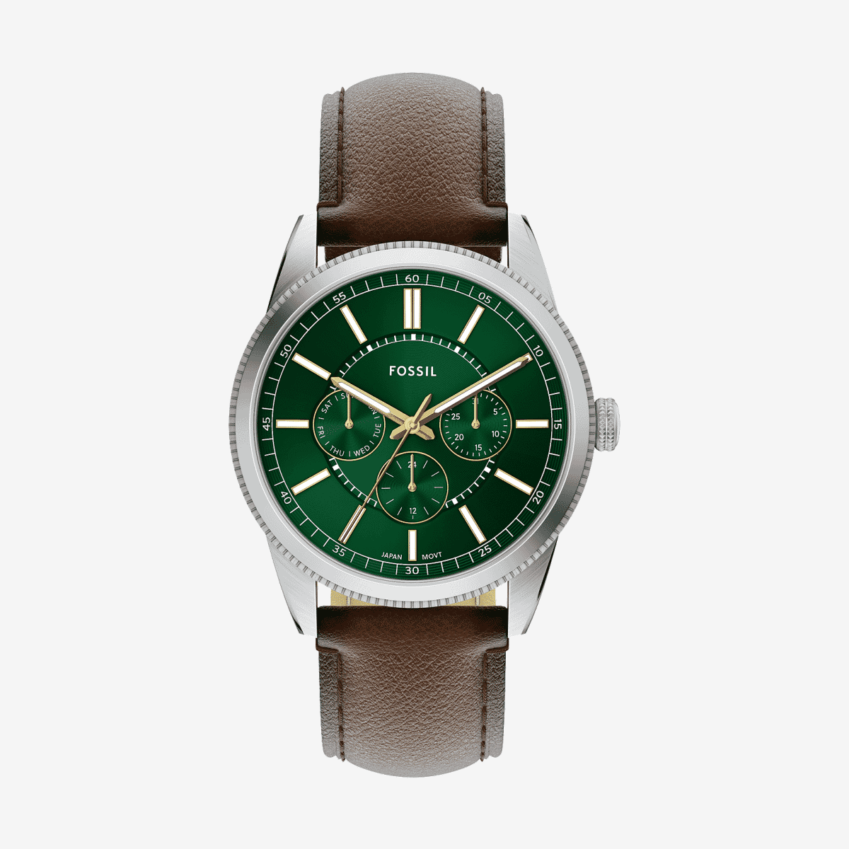 Reloj Fossil Pearson FS6137 con brazalete de piel marrón y esfera verde - FS6137 Reloj Fossil Pearson FS6137 con brazalete de piel marrón y esfera verde - FS6137