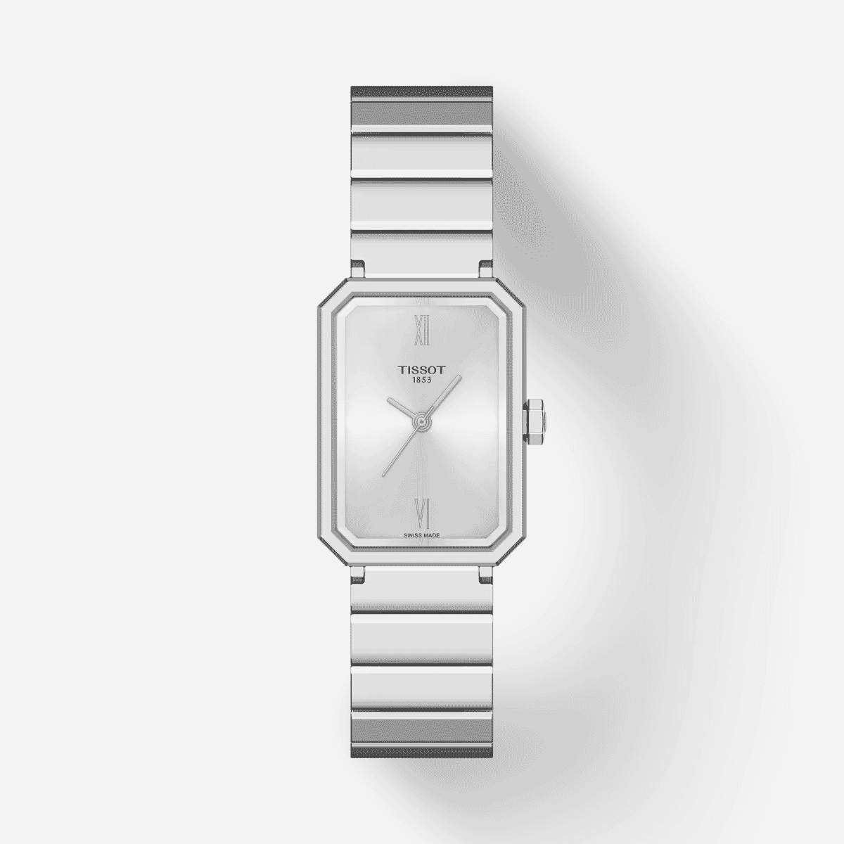 Reloj Tissot SRV 30mm con brazalete de acero y esfera plateada - T1601101103300 Reloj Tissot SRV 30mm con brazalete de acero y esfera plateada - T1601101103300