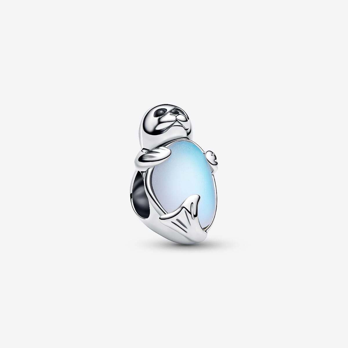 Charm Foca Pandora en plata de primera ley y cristal blanco - 794146C01