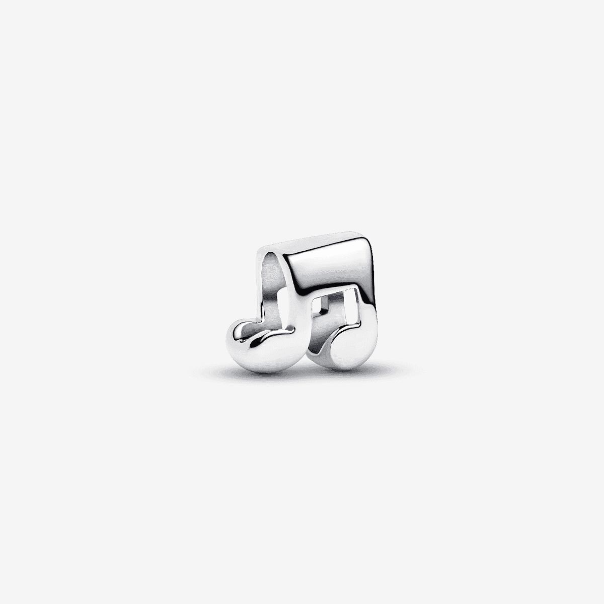 Charm Pandora Mini Nota Musical de plata de ley en vista frontal - 794513C00