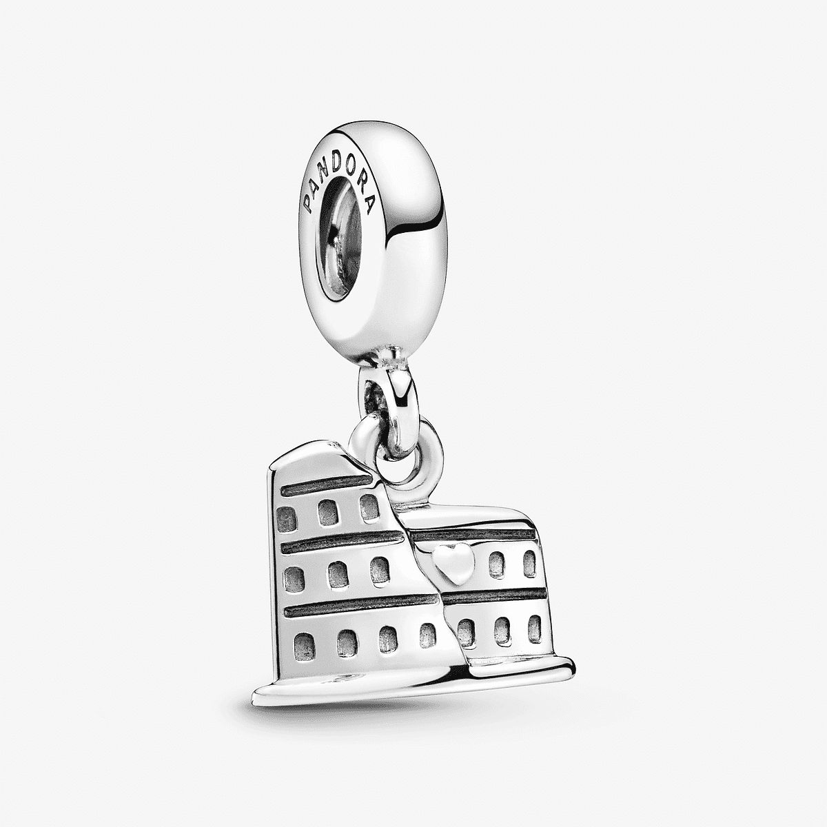Charm Colgante Pandora Coliseo en plata de ley vista frontal - 791079
