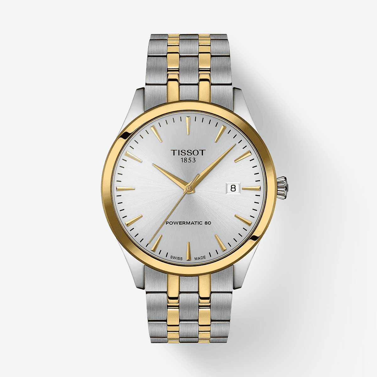 Reloj Tissot Classic Dream 40mm Bicolor Esfera Plateada - T1584072203100