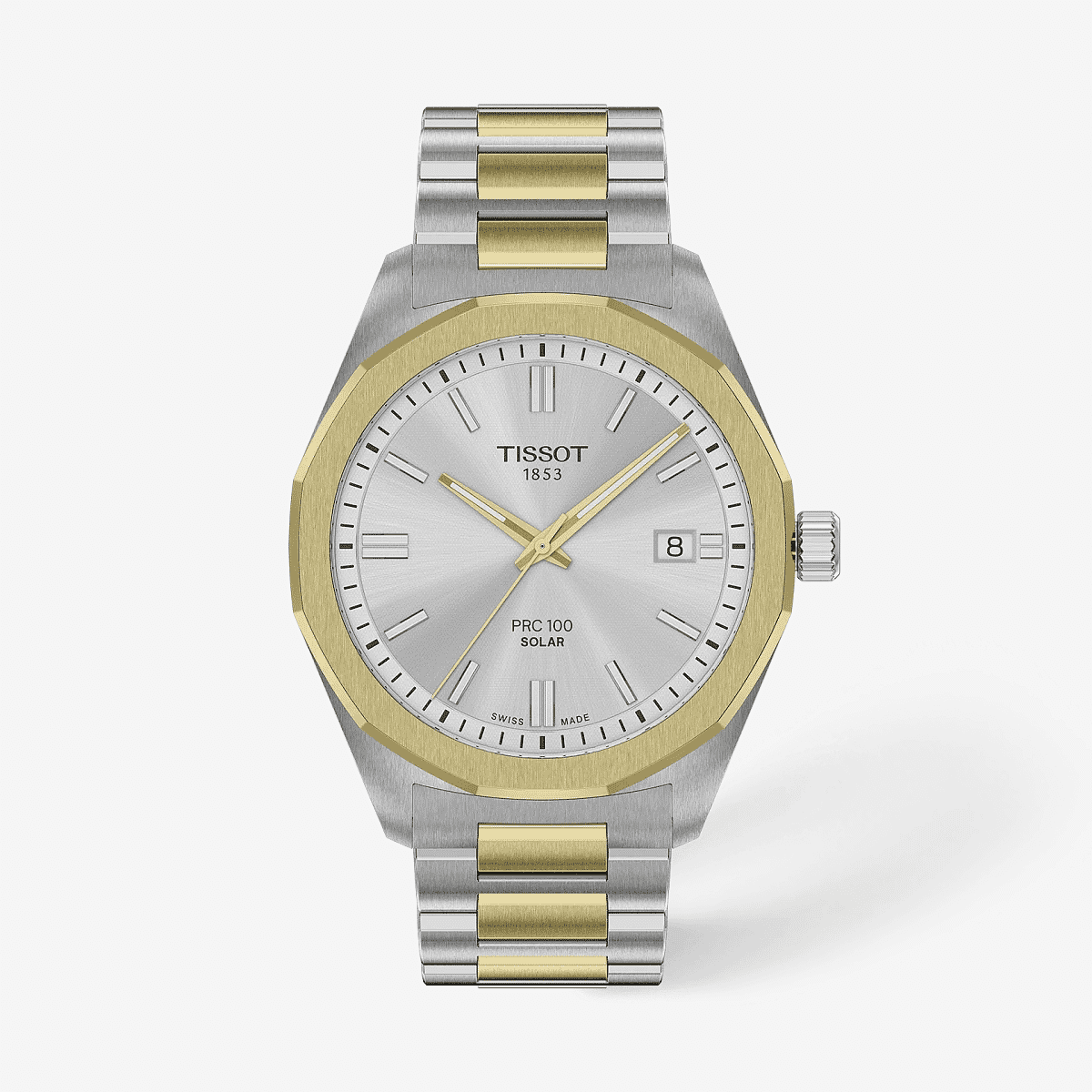 Reloj Tissot PRC 100 Solar 39mm Bicolor - T1514222203100