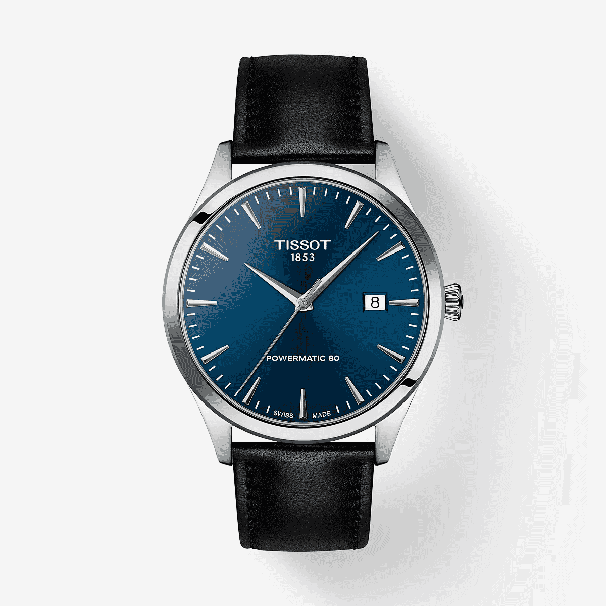 Reloj Tissot Classic Dream 40mm Correa Negra y Esfera Azul - T1584071604100