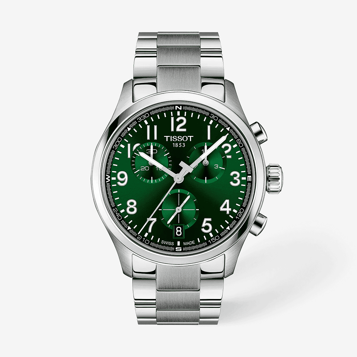 Reloj Tissot Chrono L 42mm Acero Esfera Verde - T1164171109200