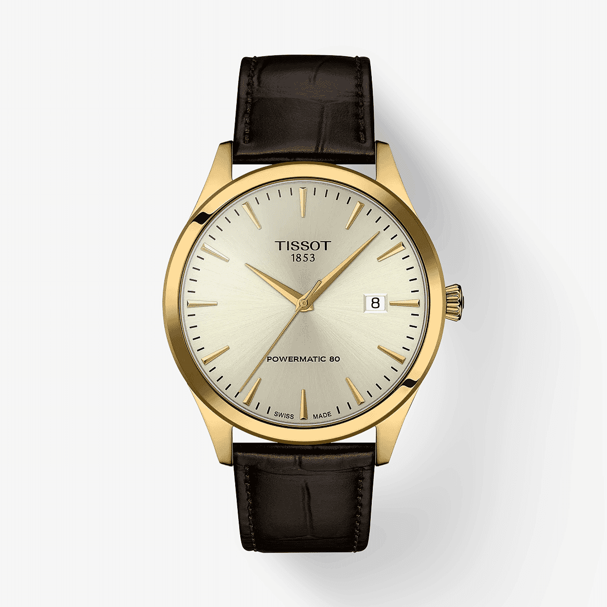 Reloj Tissot Classic Dream 40mm Correa Marrón y Esfera Beis - T1584073626100