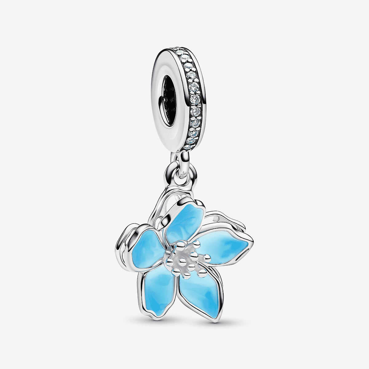 Charm Pandora Colgante Flor Azul - 790667C02