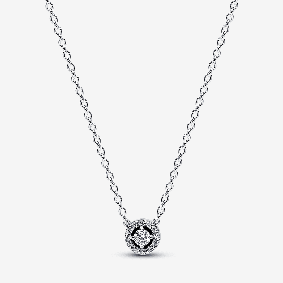 Collar Pandora Halo de Pavé Redondo - 393548C01