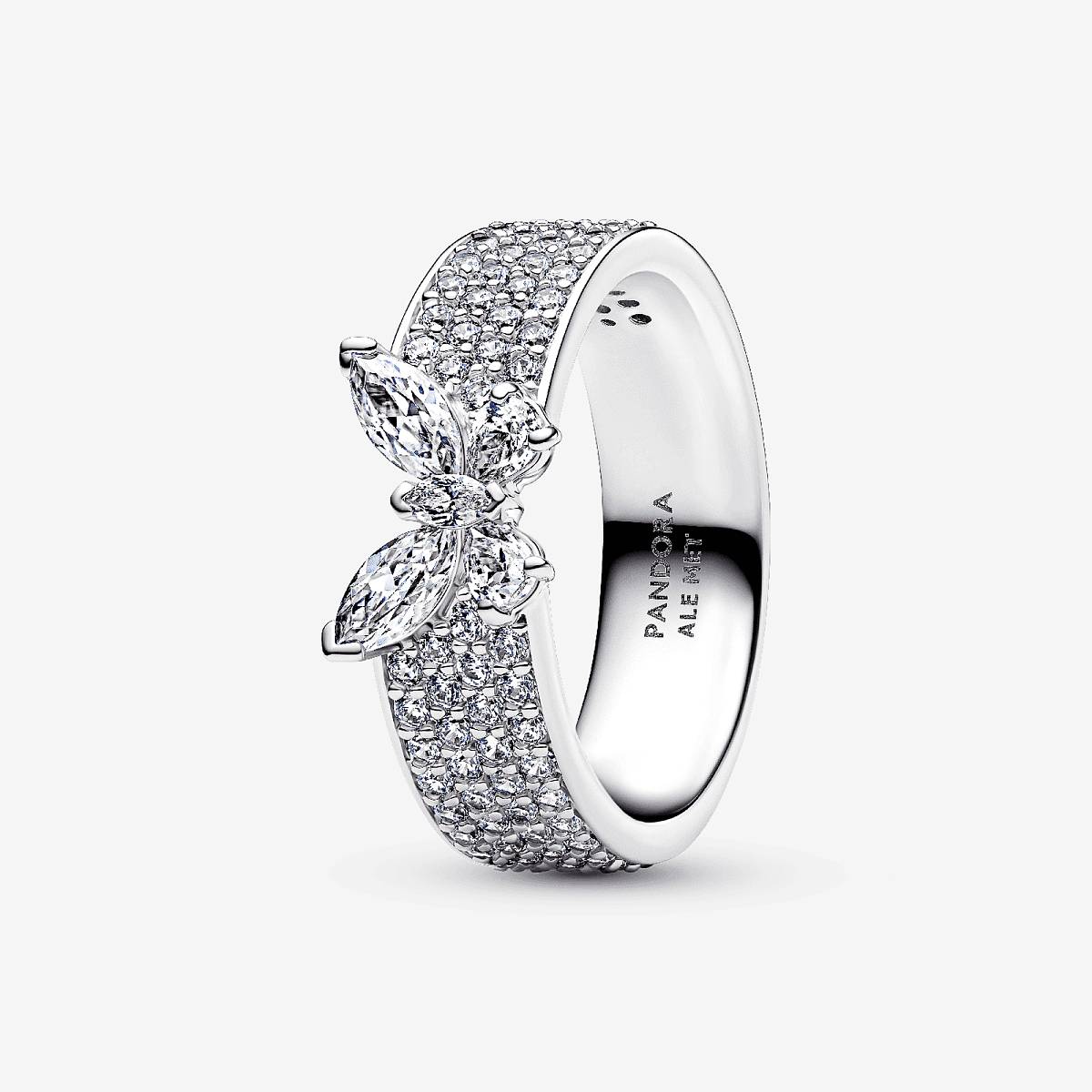 Anillo Pandora Ancho Mariposa Brillante - 194270C01