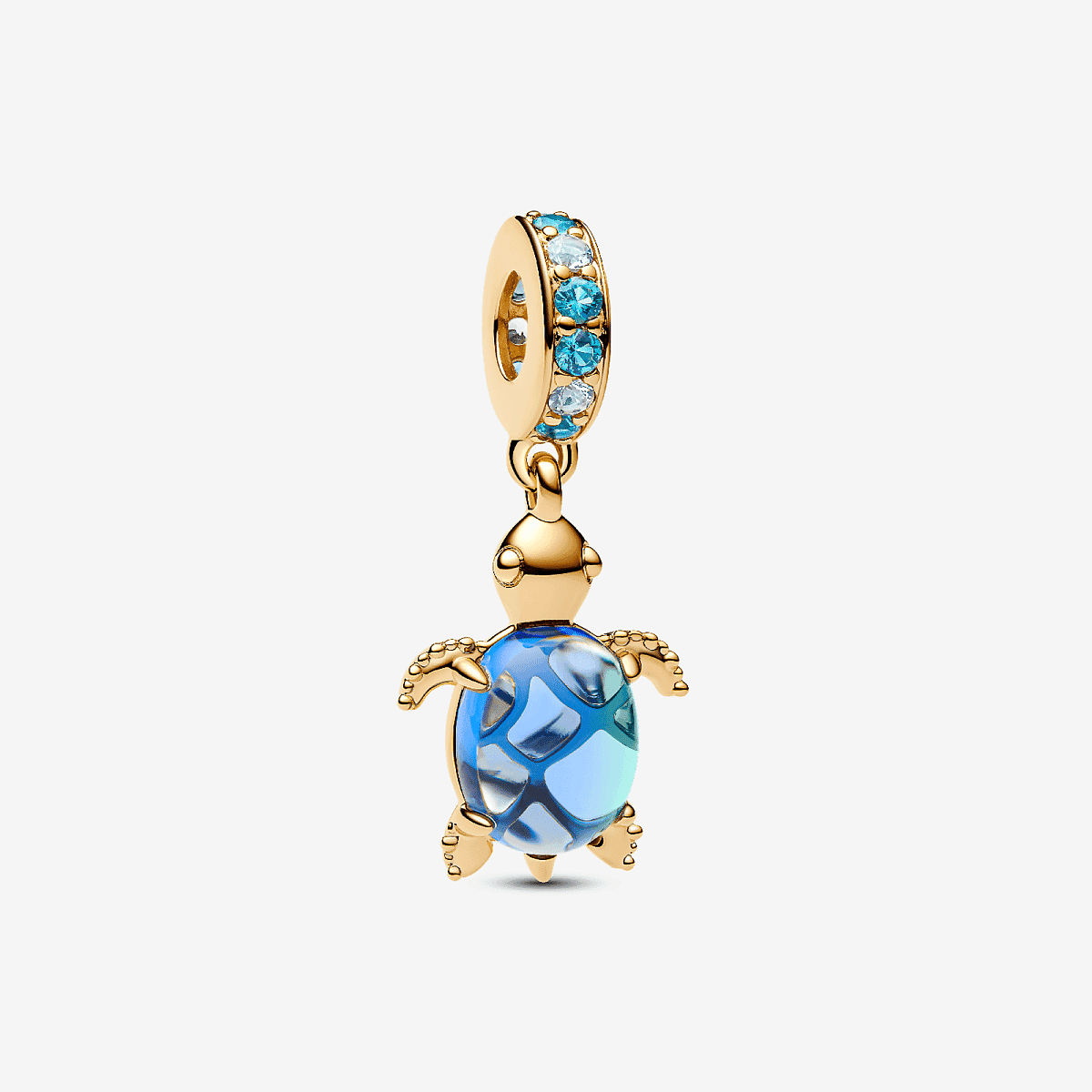 Charm Pandora Colgante Tortuga Marina de Cristal de Murano - 768939C01