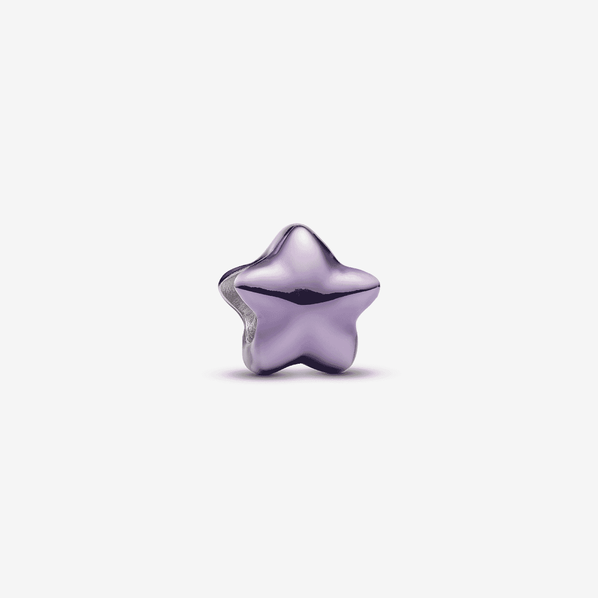 Charm Mini Estrella Morada de plata de ley con esmalte violeta vista frontal - 794813C01
