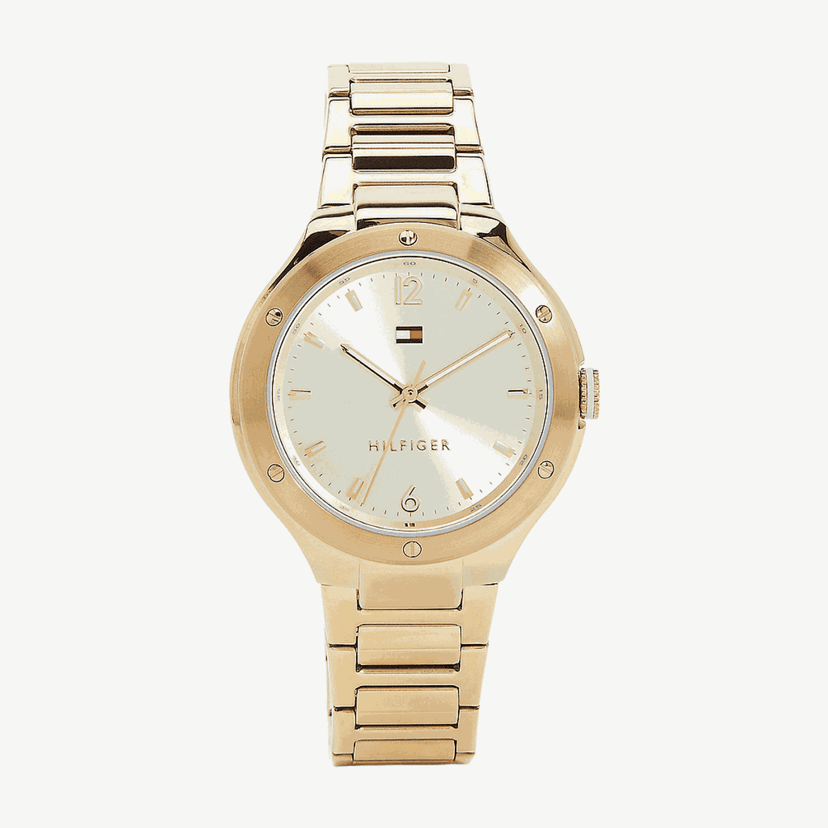 Reloj Tommy Hilfiger Naomy con caja y brazalete de acero dorado, esfera champagne - 1782477