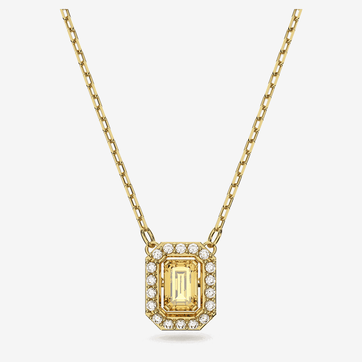 Collar Millenia Amarillo Swarovski Chapado en Oro - 5598421