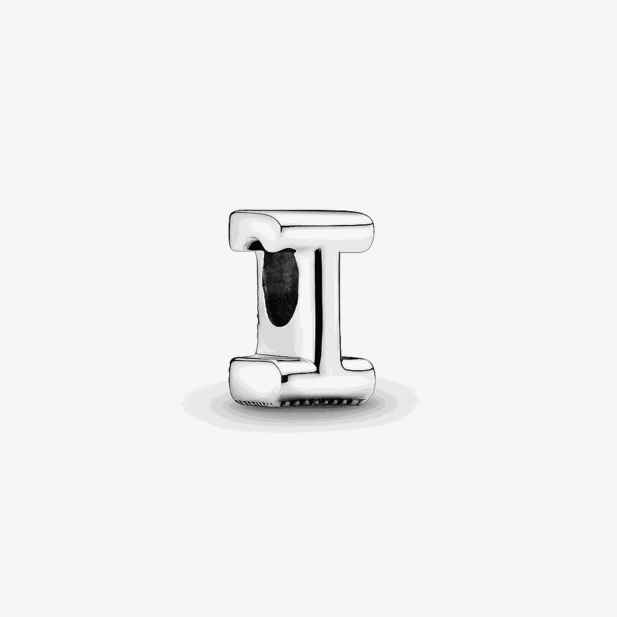 Charm Pandora en plata de ley Letra I, vista frontal - 797463