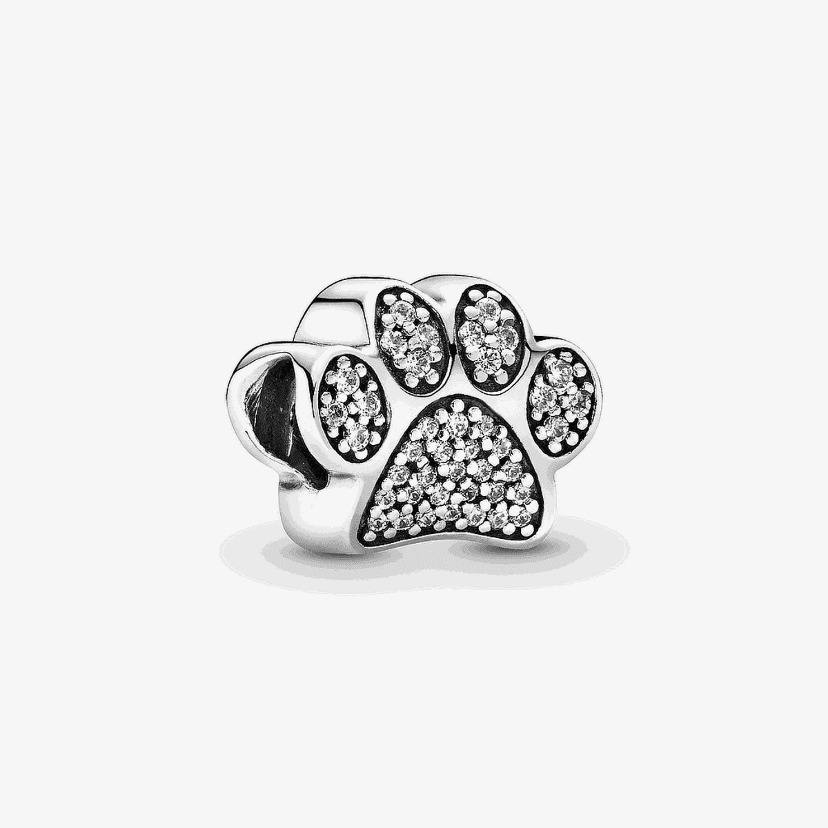 Charm Pandora Huella de Mascota en plata de ley con circonitas - 791714CZ