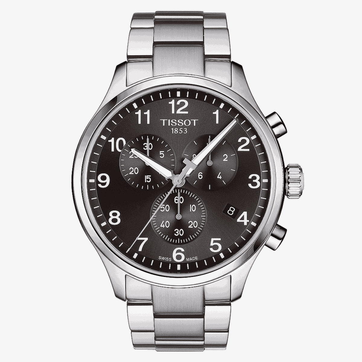 Reloj Tissot Chrono XL Classic con esfera negra y brazalete de acero - T1166171105701