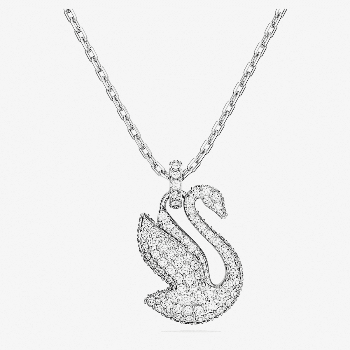 Colgante Swarovski Iconic Swan Blaco Bañado en Rodio - 5647872