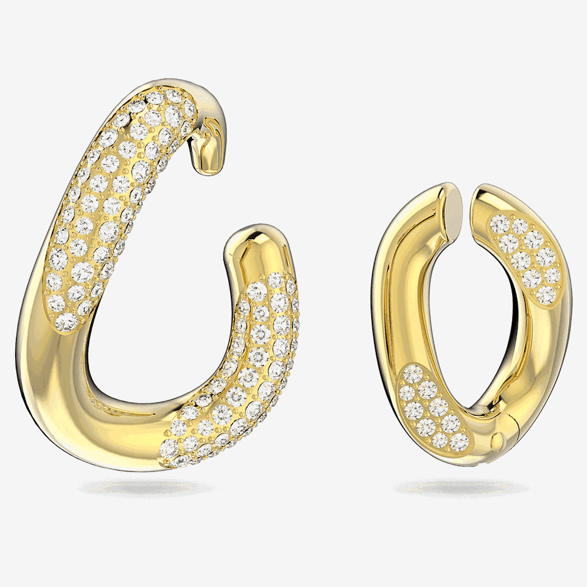 Pendiente ear cuff Dextera Swarovski Chapado en Oro - 5615734