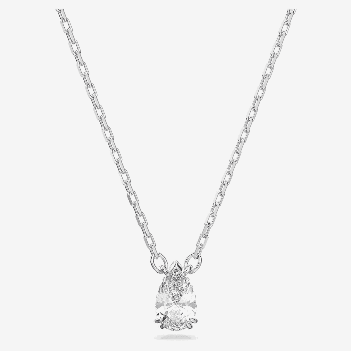 Colgante Millenia Swarovski Bañado en Rodio Talla Pera - 5636708