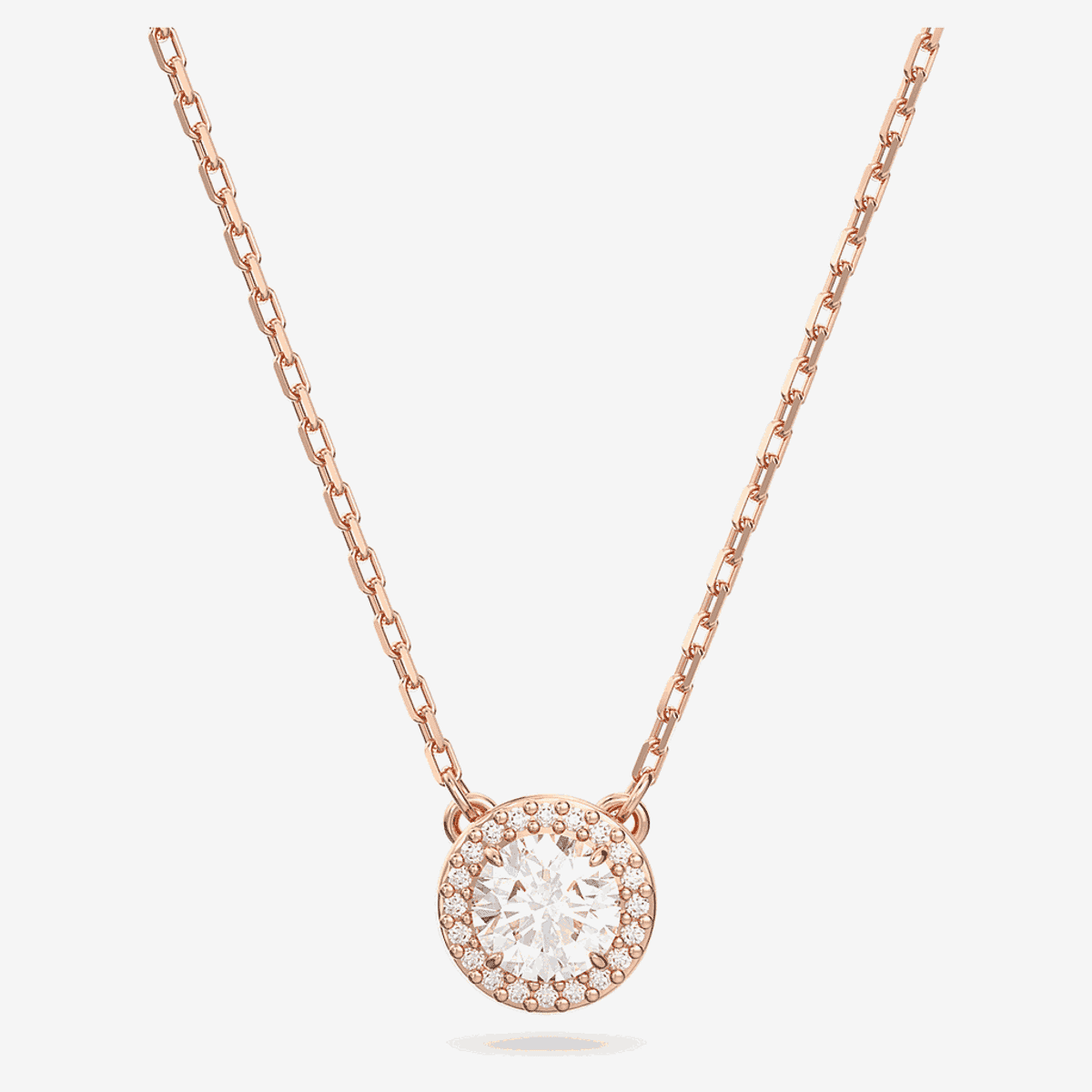 Colgante Constella Swarovski Chapado en Oro Rosa con Halo - 5636272