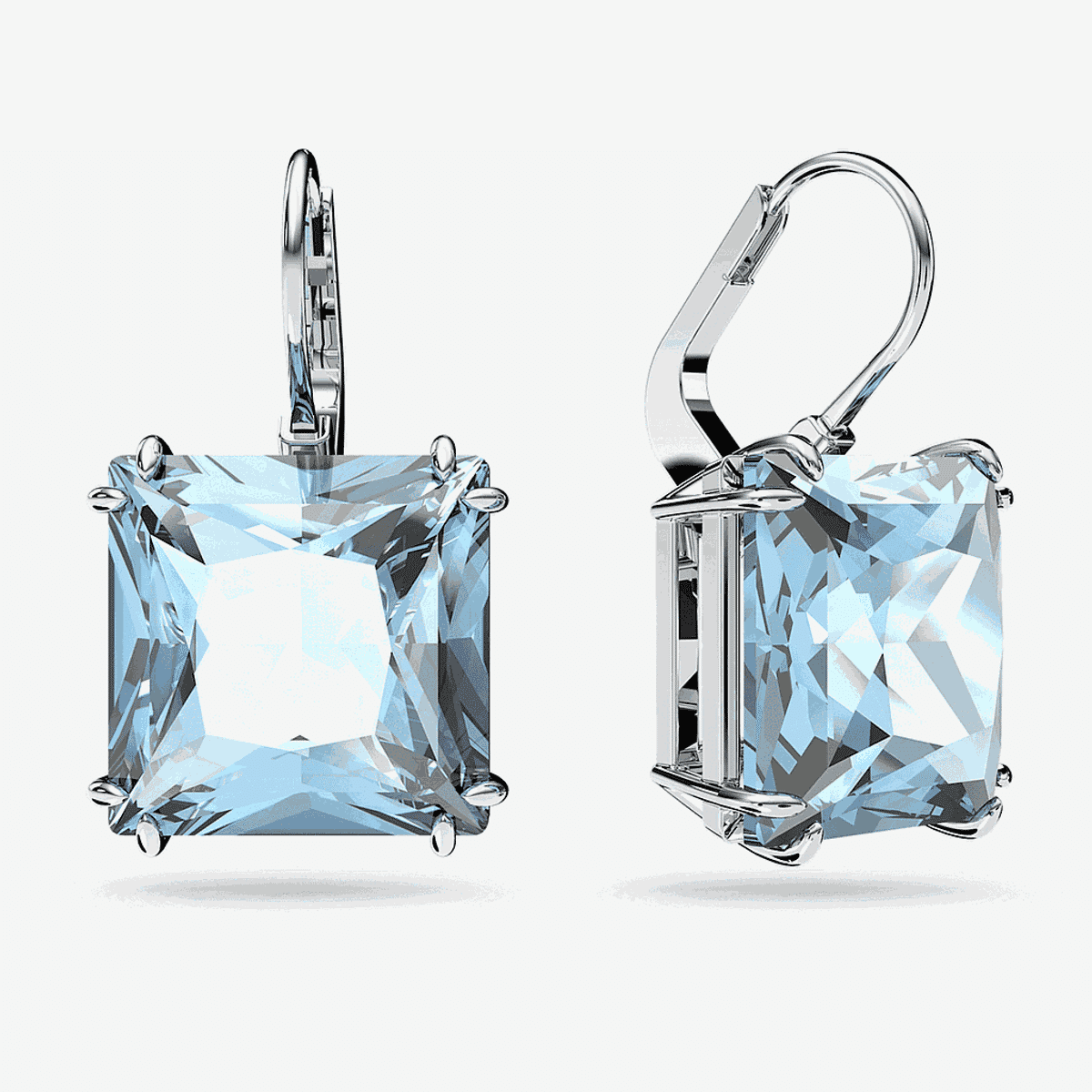 Pendientes Millenia Azul Swarovski Bañados en Rodio - 5619472