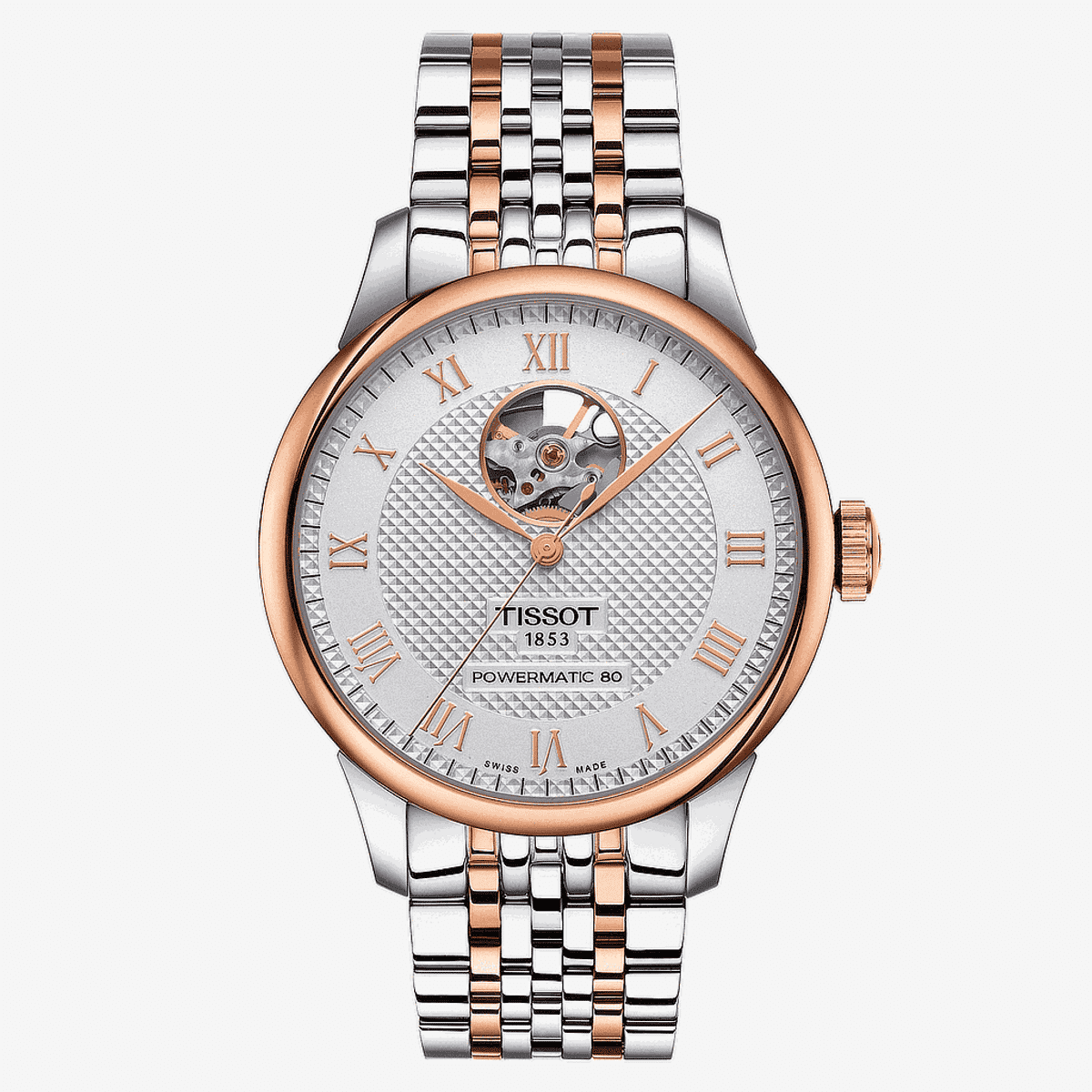 Reloj Tissot Le Locle Powermatic 80 Open Heart Bicolor - T0064072203302