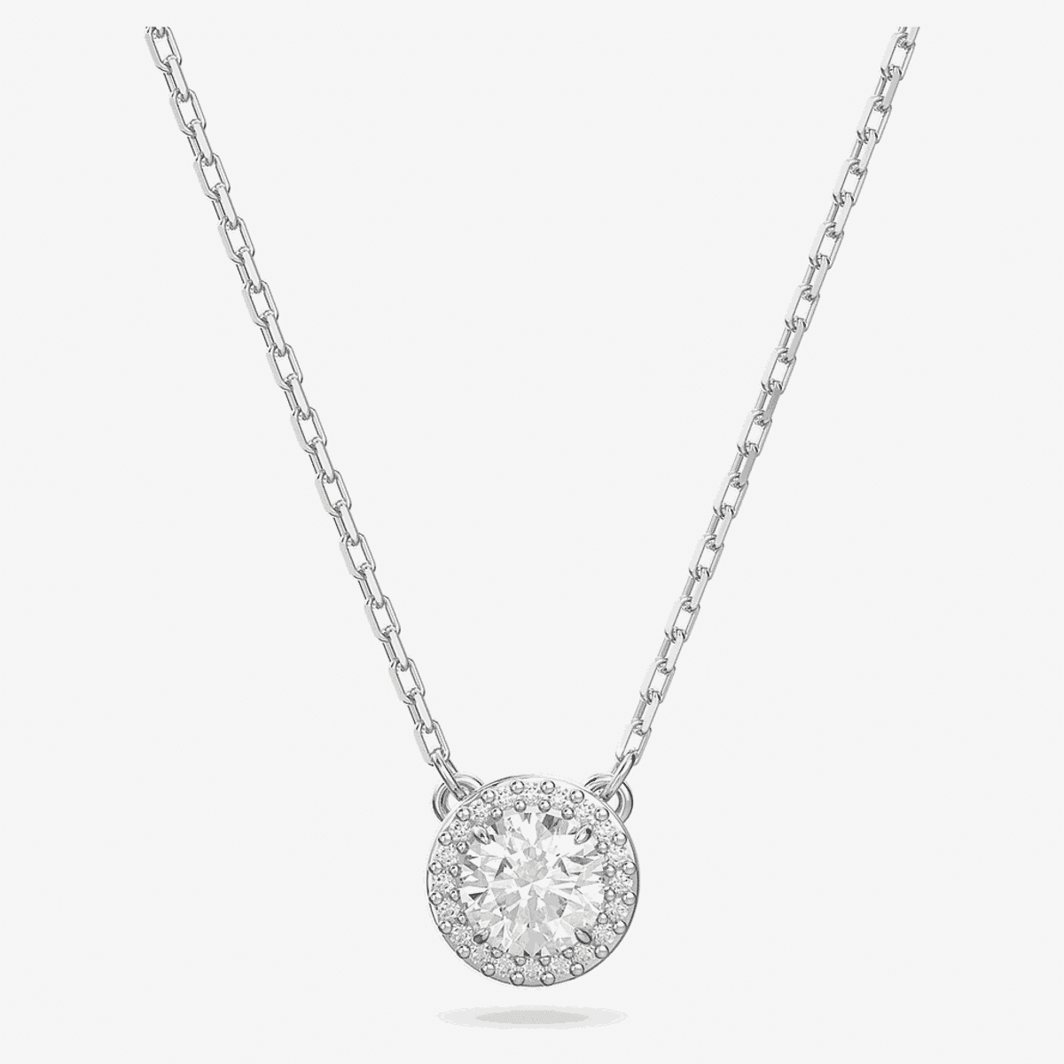 Colgante Constella Swarovski bañado en rodio con cristal central - 5636264