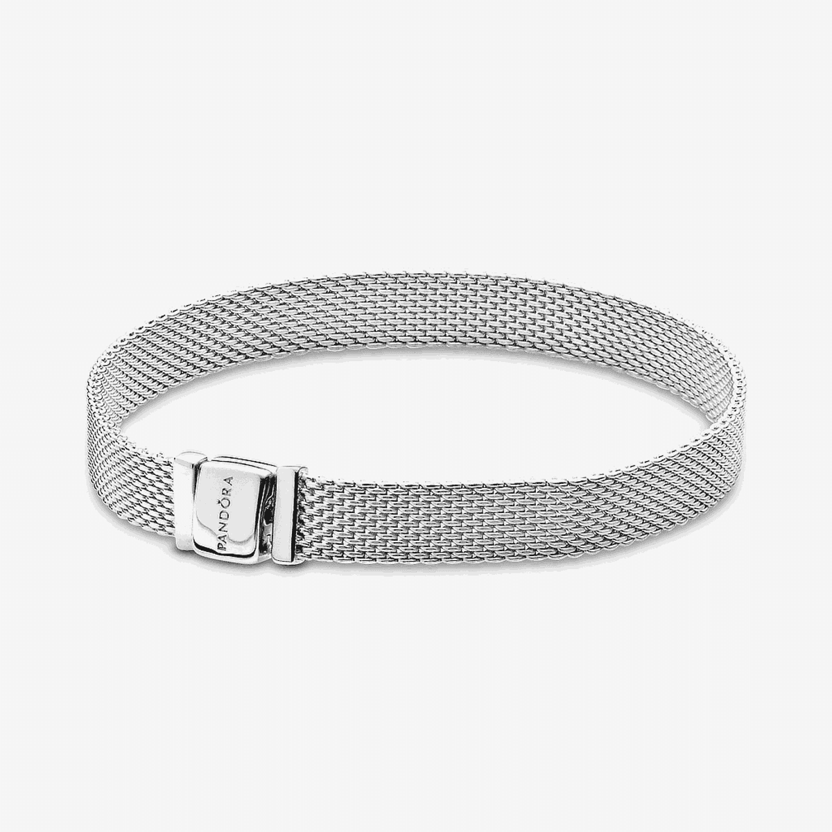 Pulsera Pandora Reflexions en plata de ley con malla metálica y cierre - 597712