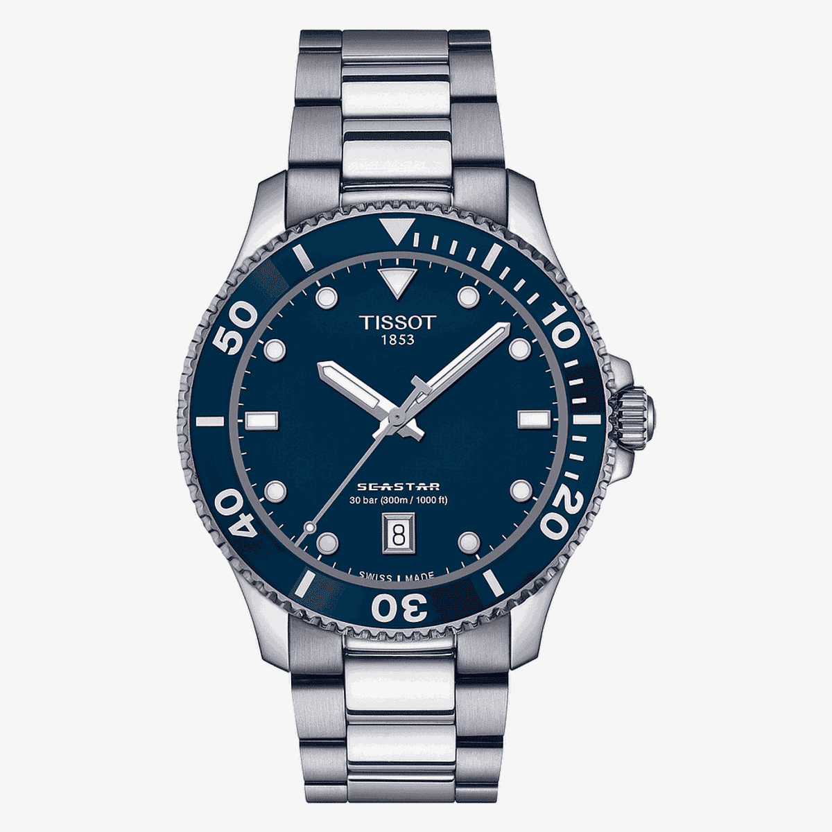 Reloj Tissot Seastar 1000 40mm Esfera Azul - T1204101104100
