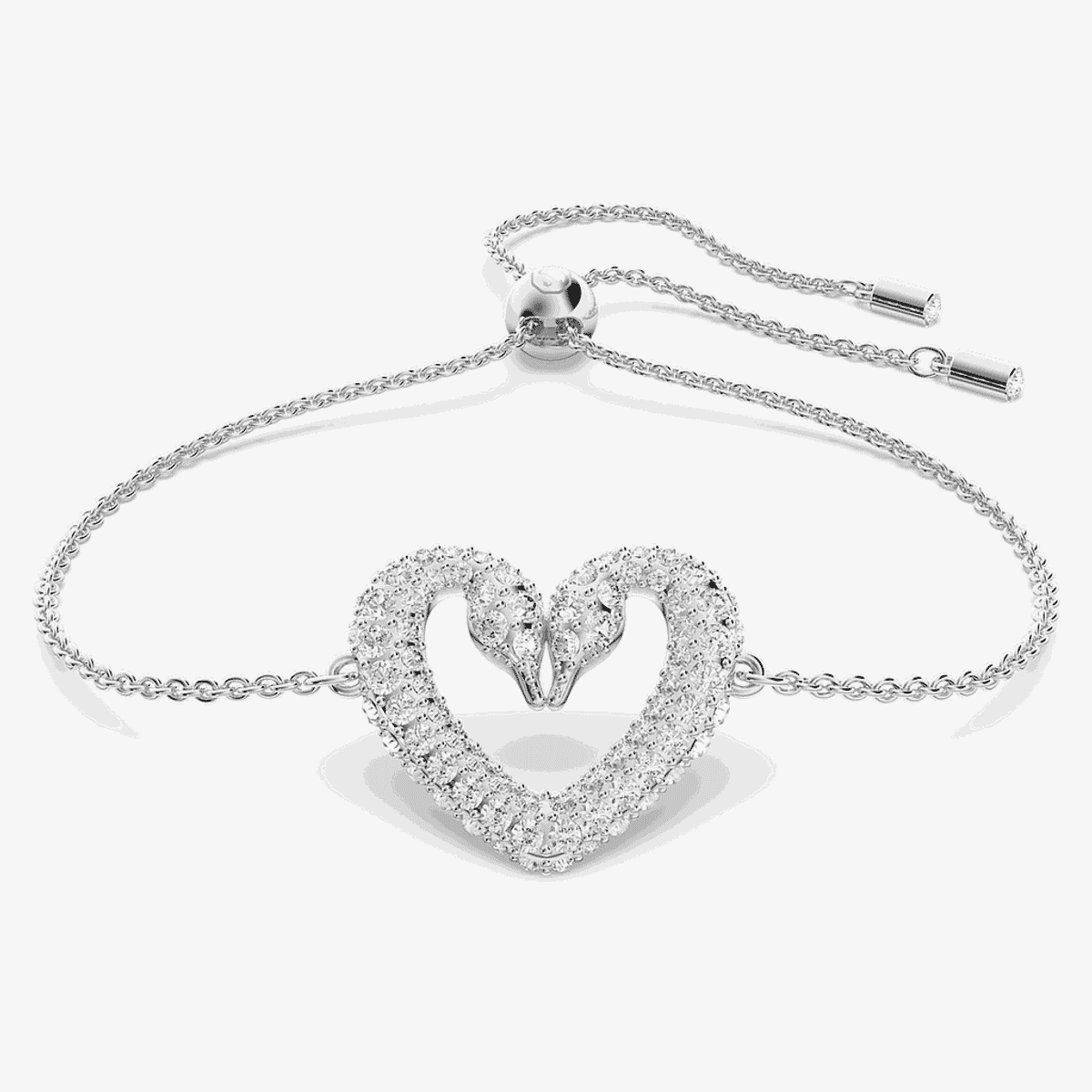 Pulsera Una Swarovski Bañada en Rodio - 5625534
