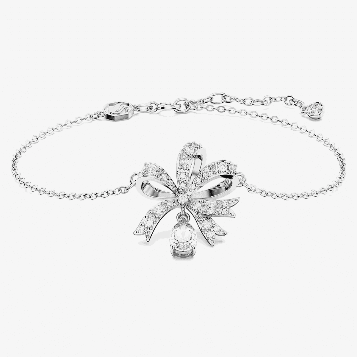 Pulsera Volta Swarovski Bañada en Rodio - 5647581