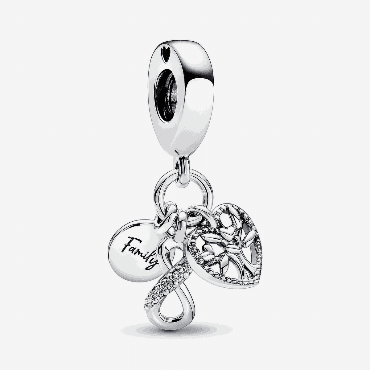 Charm colgante Pandora Triple Infinito Familia en plata de ley - 792201C01