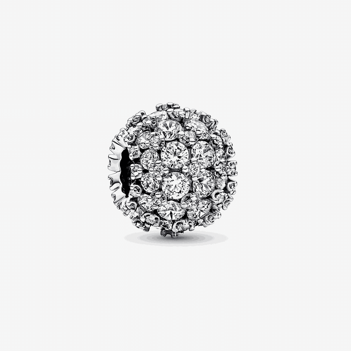 Charm Pandora Redondo Brillante en Pavé de plata con cristales - 792630C01