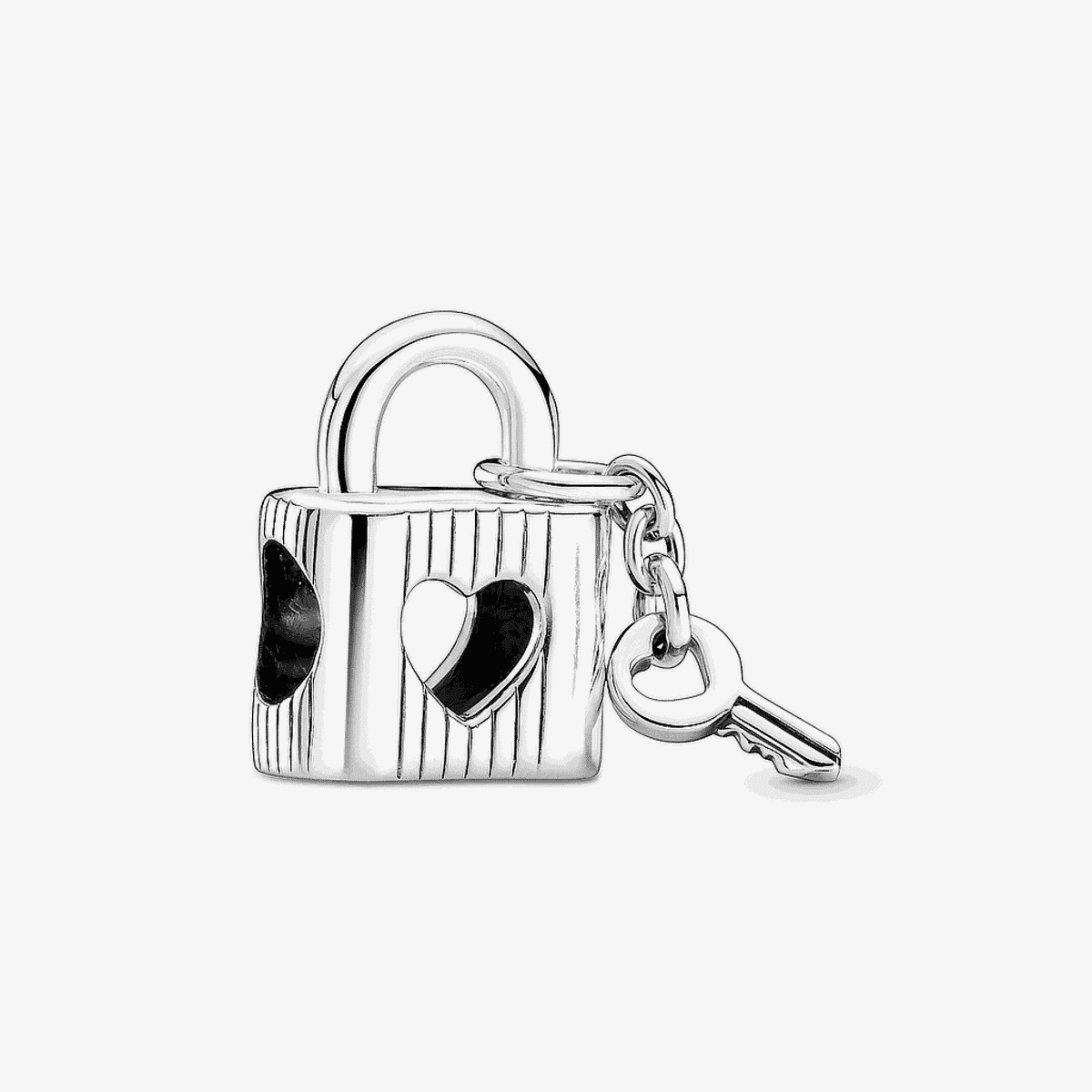 Charm Pandora en plata de ley Candado y Llave con corazón - 790095C01