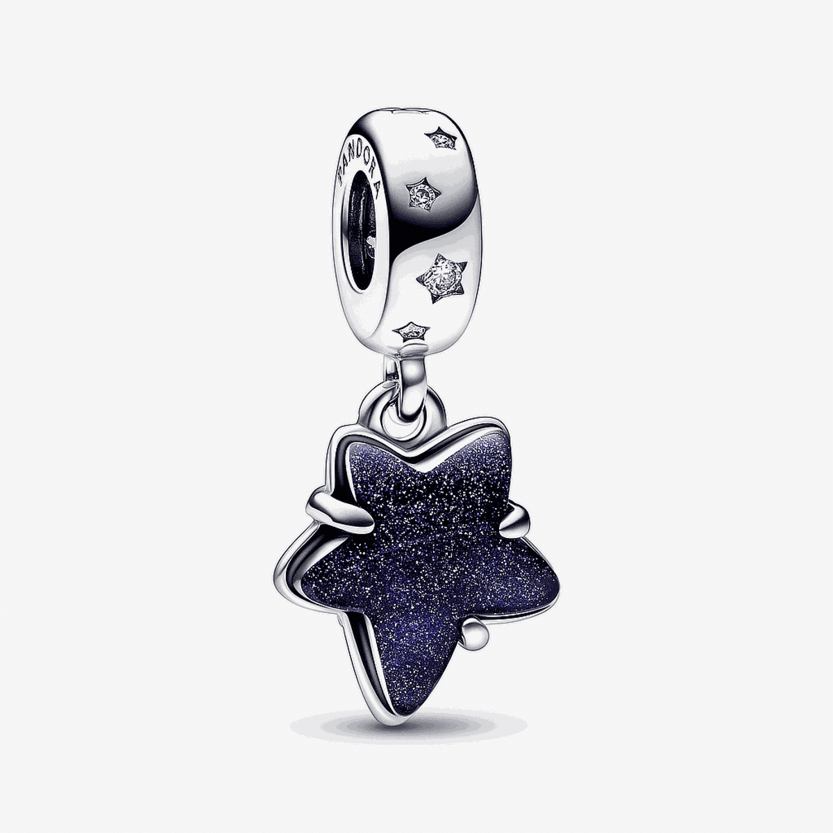 Charm colgante Pandora en plata de ley con estrella azul galaxia - 792368C01
