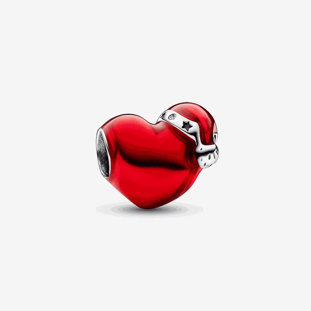 Charm Pandora Corazón Navideño Rojo - 792336C01