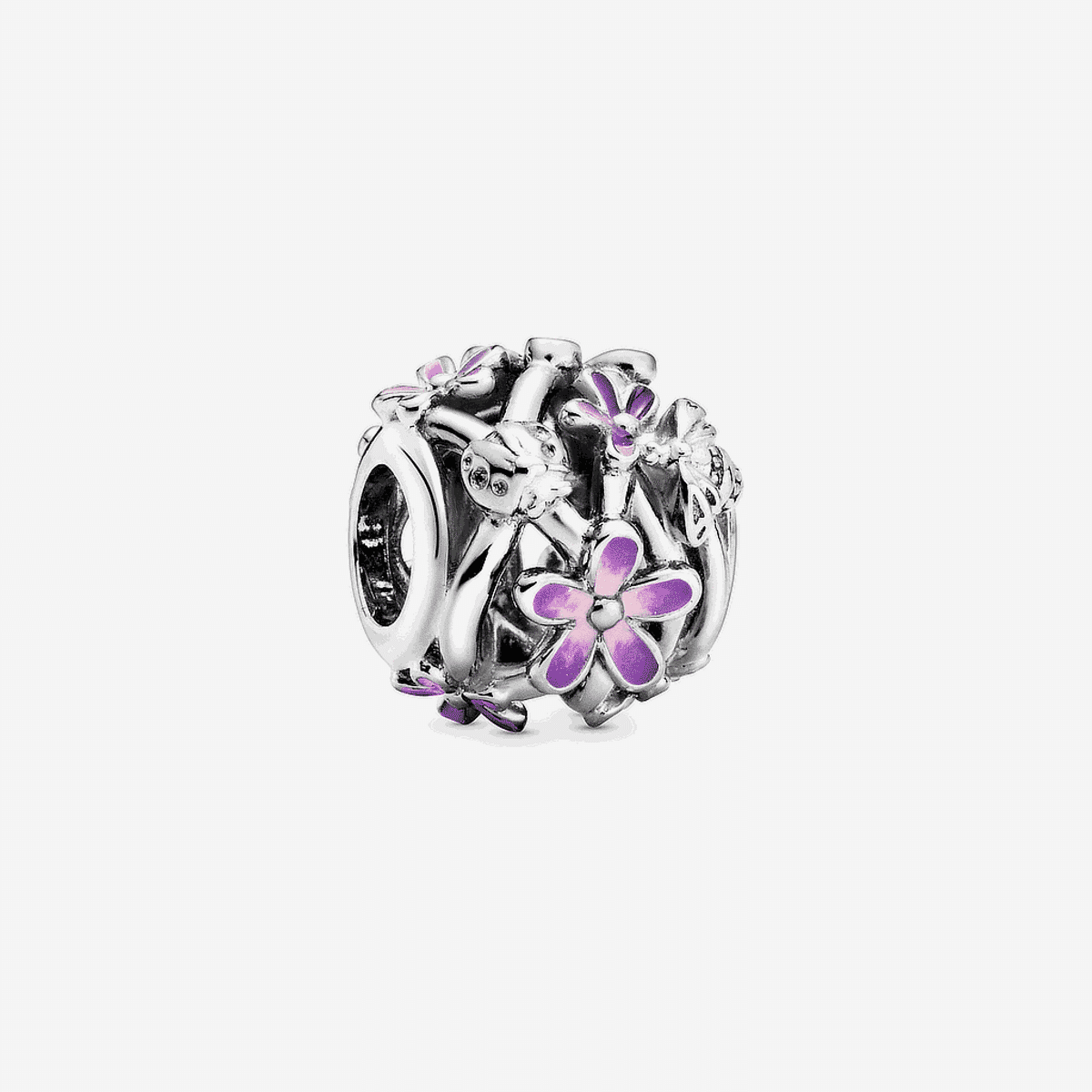 Charm Pandora Margarita Morada en Filigrana en plata de ley con esmalte púrpura - 798772C02
