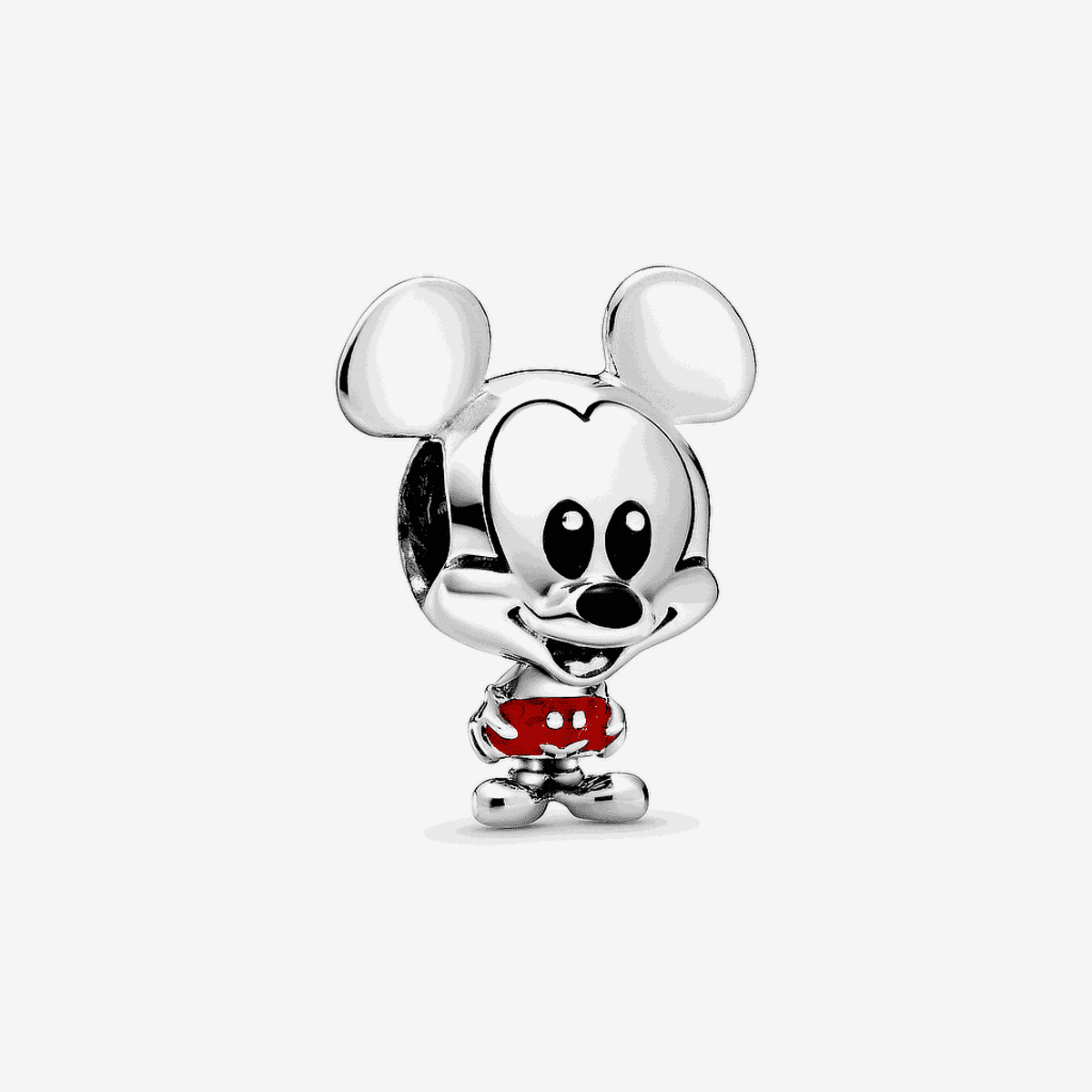 Charm Pandora Mickey Mouse Pantalones Rojos de Disney en plata de ley con esmalte rojo - 798905C01