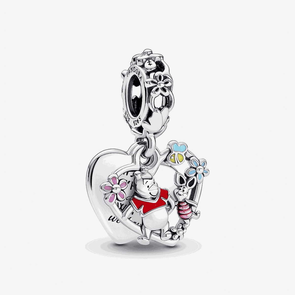 Charm Colgante Pandora Doble Winnie the Pooh y Piglet de Disney - 792214C01