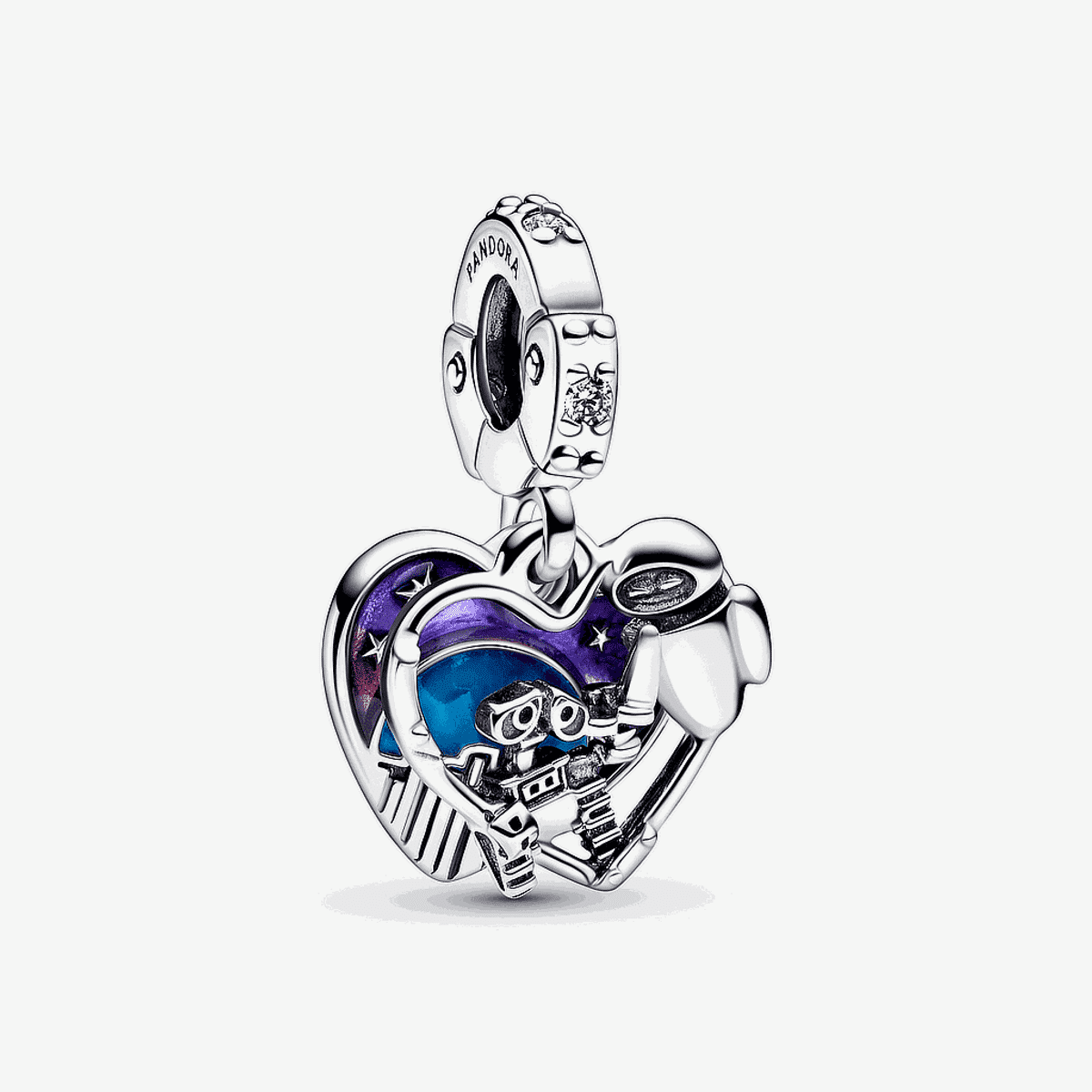 Charm Colgante Pandora Wall-E y Eva de Disney Pixar - 792518C01