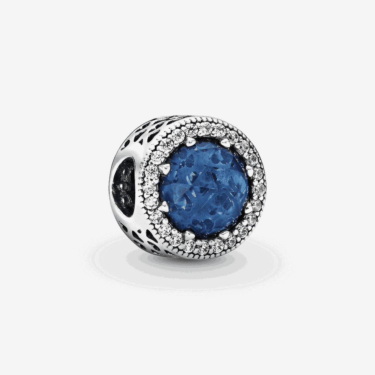 Charm Pandora Corazones Brillantes Azul Luz de Luna - 791725NMB