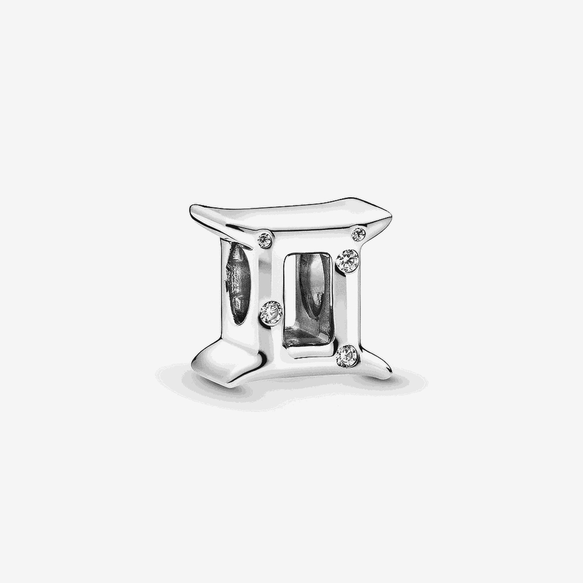 Charm Pandora Zodiaco Géminis en plata de ley con cristales transparentes - 798428C01
